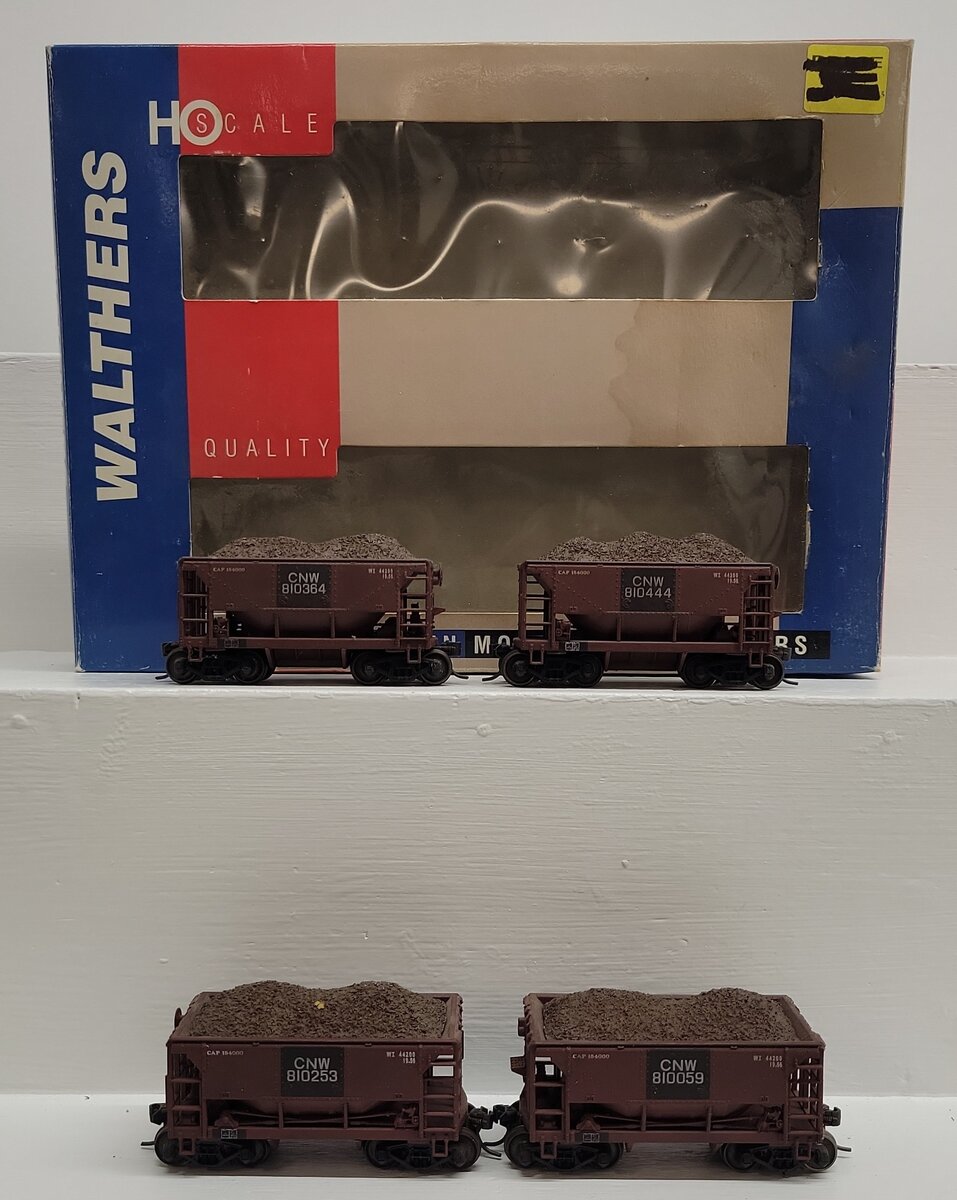 Walthers 932-4403 HO Scale Chicago & North Western Ore Cars (4-Pack) EX/Box