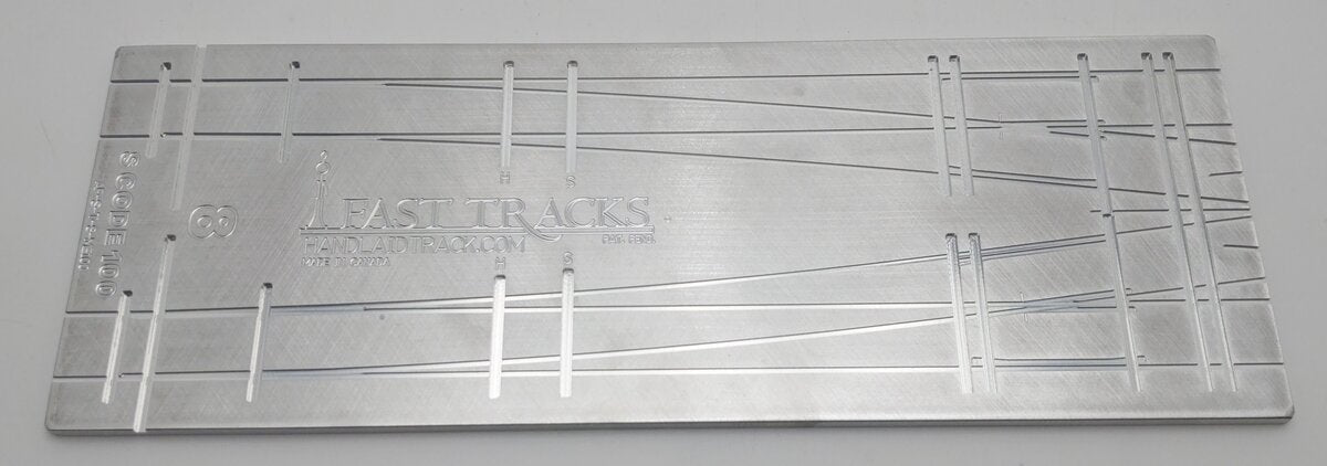 Fast Tracks AF-S-T-8-ME100 S Scale Turnout Assembly Fixture #8 EX