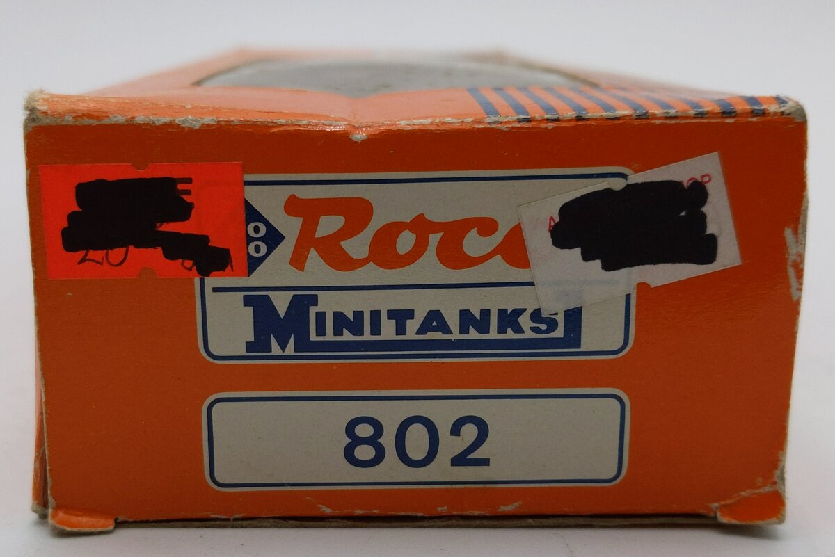 Roco 802 HO Scale Minitanks Flatcar w/ Panzer Leopard Tank #399421 EX/Box
