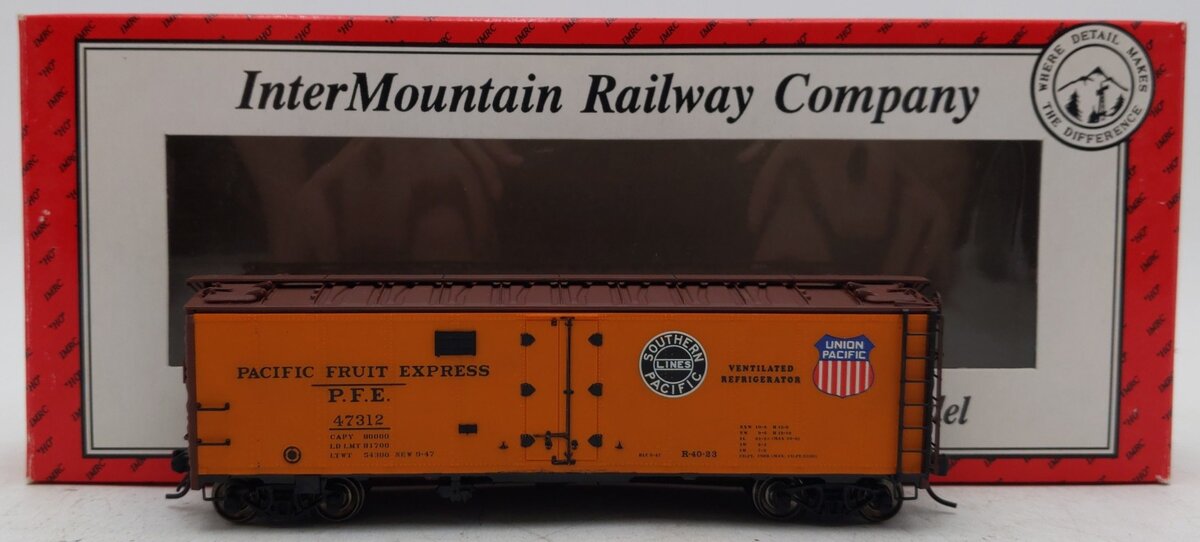 InterMountain 45501-69 Pacific Fruit Express Refrigerator Car #47312 EX/Box