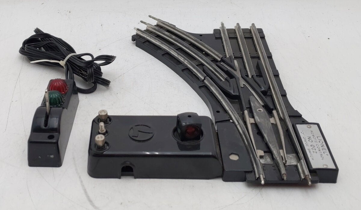 Lionel 6-14062 O Gauge Remote-Control 022 Left Hand Switch Turnout VG/Box