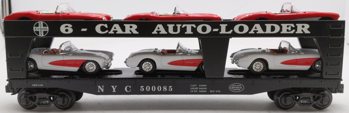 K-Line K694-1751 O Gauge New York Central Evans Auto Car w/ 6 Corvettes EX/Box