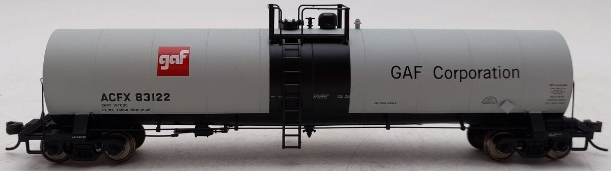 Atlas 1621-1 HO Scale GAF ACF 23,500 Gallon Tank Car #83122 EX/Box