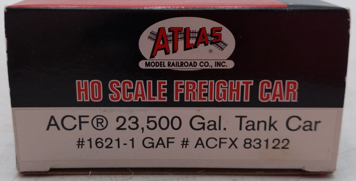 Atlas 1621-1 HO Scale GAF ACF 23,500 Gallon Tank Car #83122 EX/Box