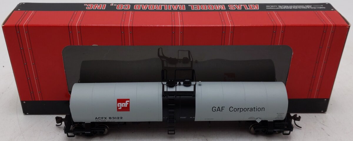 Atlas 1621-1 HO Scale GAF ACF 23,500 Gallon Tank Car #83122 EX/Box