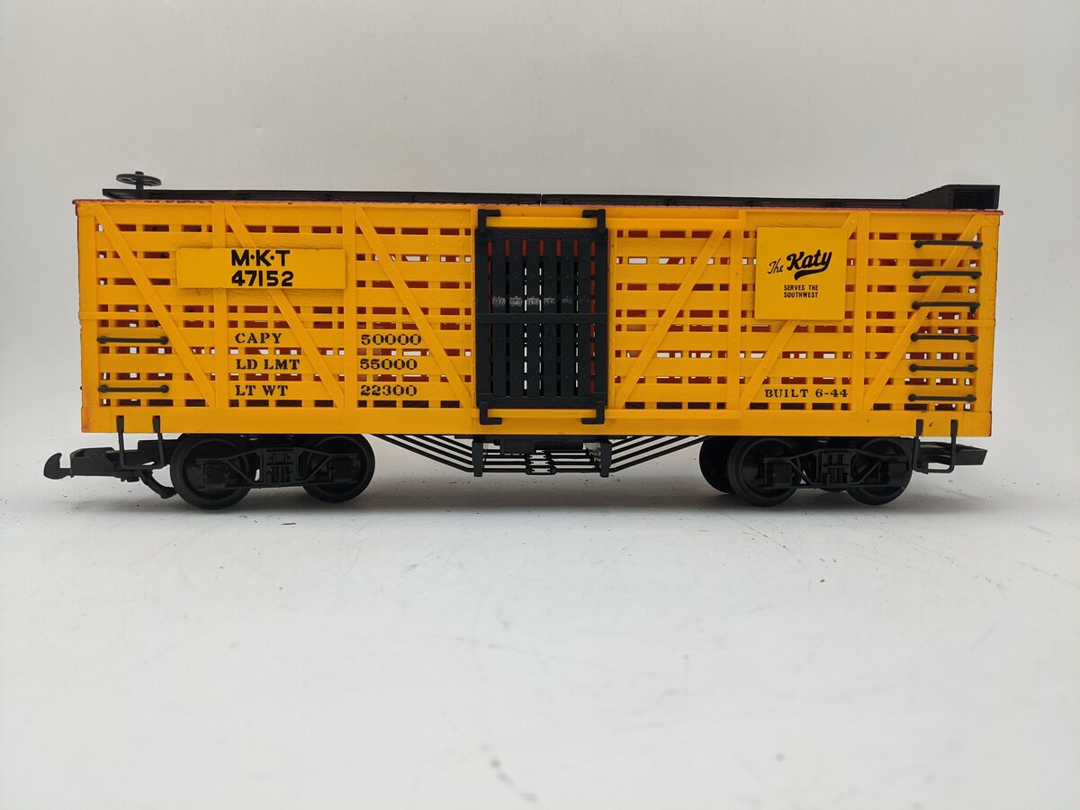 Bachmann 98117 G Scale Missouri, Kansas, & Texas Stock Car #47152 EX