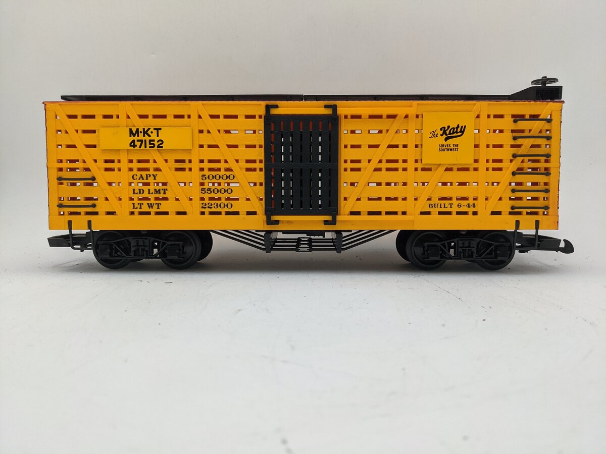 Bachmann 98117 G Scale Missouri, Kansas, & Texas Stock Car #47152 EX