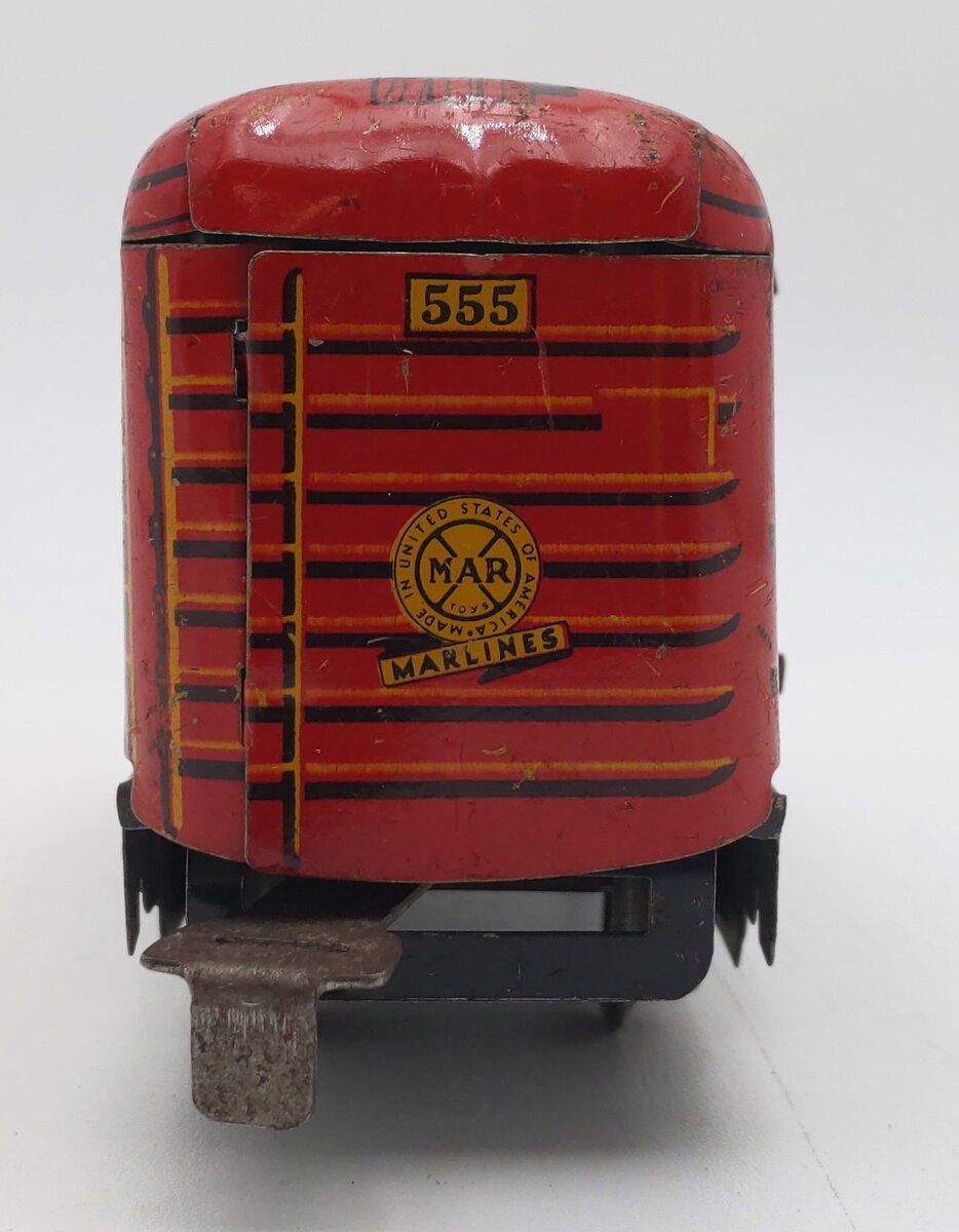 Marx 51998 Vintage O Prewar Chicago & North Western Tinplate Boxcar VG