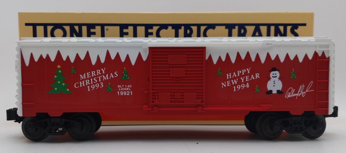 Lionel 6-19921 O 1993 Employee Christmas Boxcar LN/Box