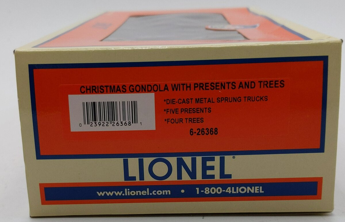 Lionel 6-26368 Christmas Gondola LN/Box