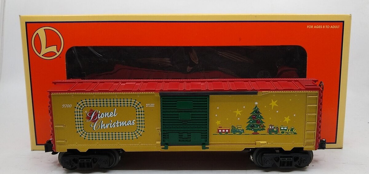 Lionel 6-26706 O Gauge Lighted Christmas Boxcar #9700 LN/Box
