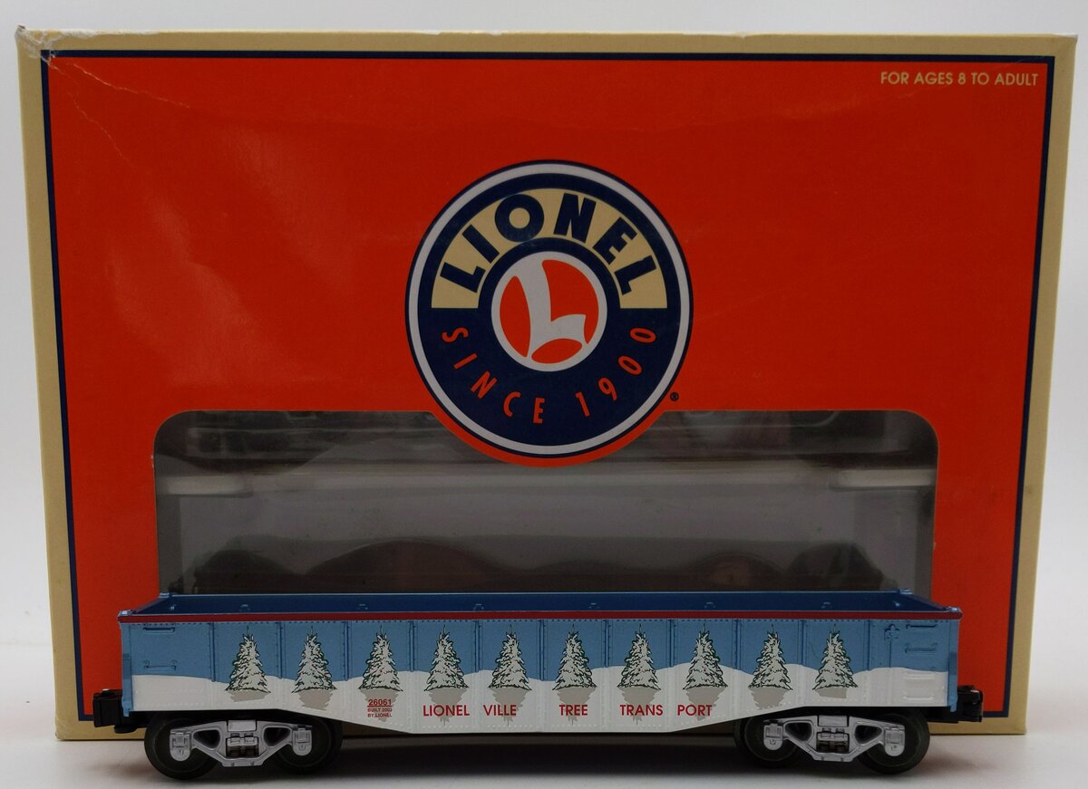 Lionel 6-26061 O Gauge Christmas Gondola Without Trees LN/Box