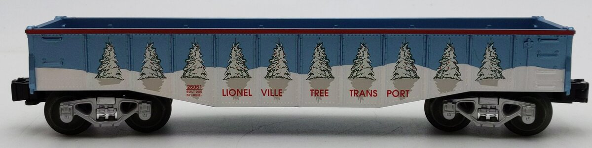 Lionel 6-26061 O Gauge Christmas Gondola Without Trees LN/Box
