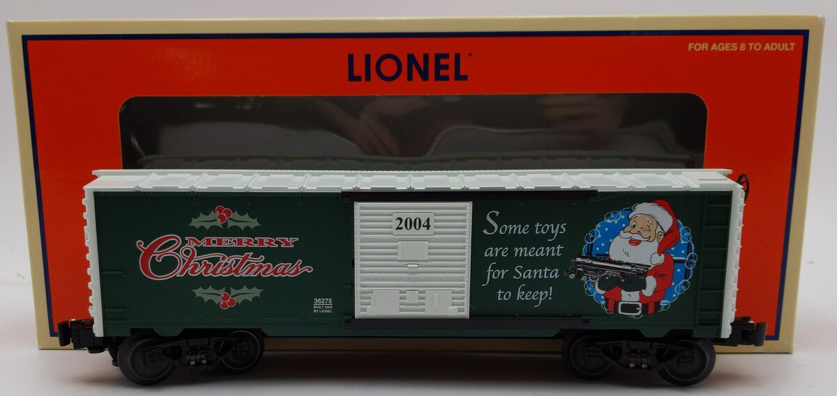 Lionel 6-36275 O Gauge 2004 Christmas Boxcar LN/Box
