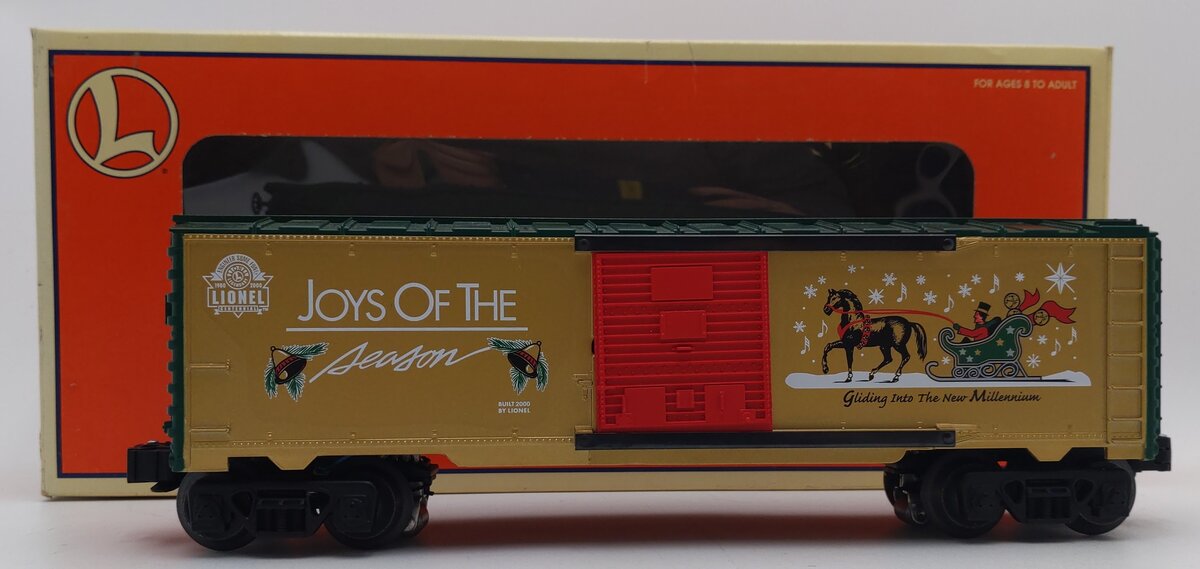 Lionel 6-26718 O Christmas Railsounds Boxcar EX/Box