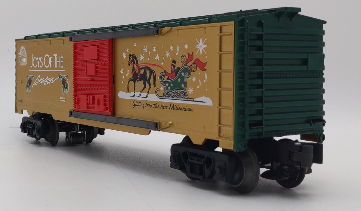 Lionel 6-26718 O Christmas Railsounds Boxcar EX/Box