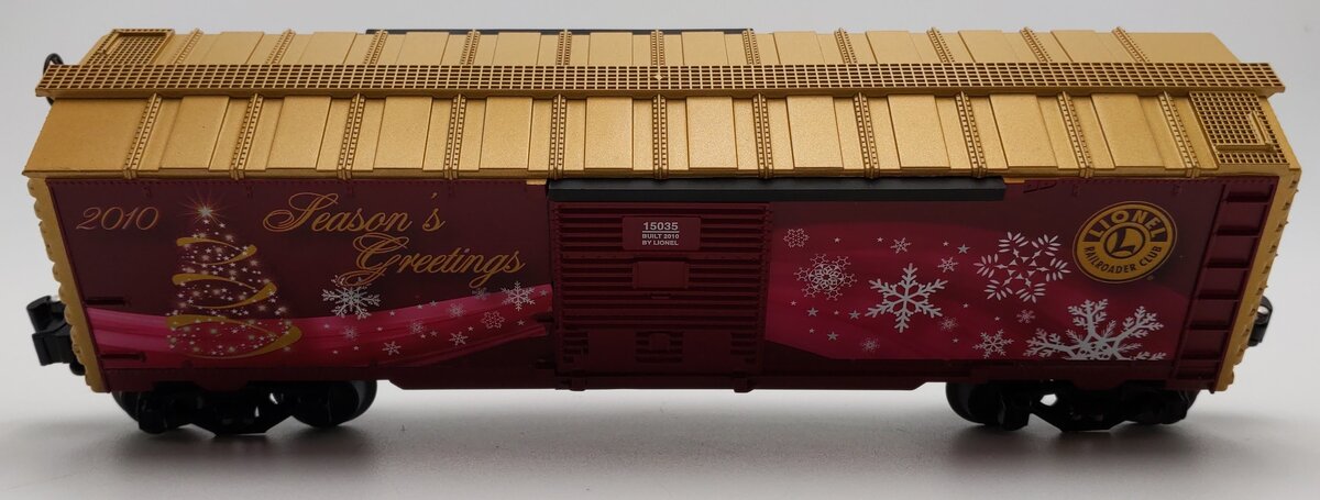 Lionel 6-15035 O Gauge LRRC-2010 Christmas Boxcar EX/Box