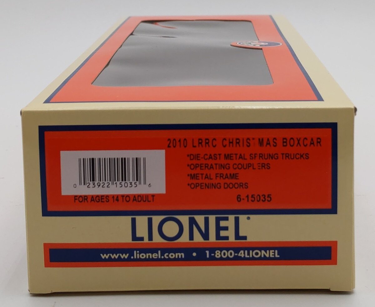Lionel 6-15035 O Gauge LRRC-2010 Christmas Boxcar EX/Box