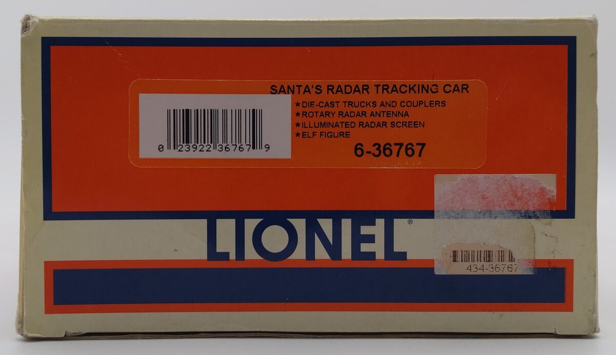 Lionel 6-36767 Santa's Radar Tracking Car EX/Box