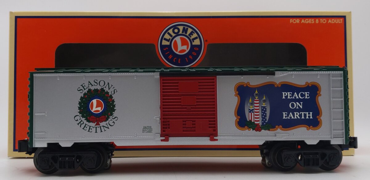 Lionel 6-26790 O Gauge Lighted Christmas Boxcar EX/Box