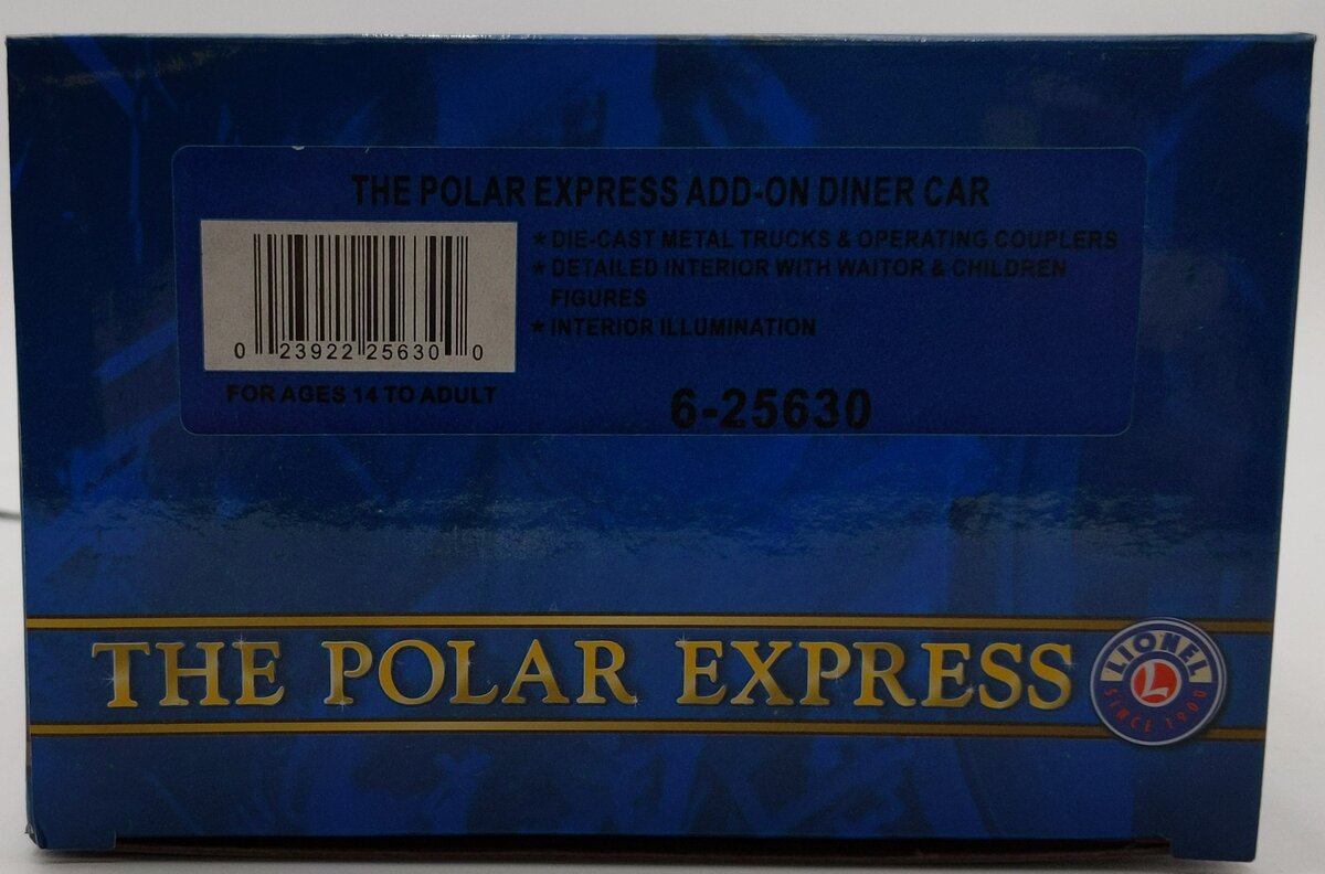 Lionel 6-25630 O Polar Express Scale Diner Car NIB