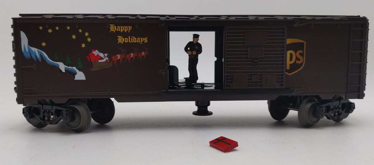 Lionel 6-26829 O Gauge UPS Holiday Operating Boxcar EX/Box