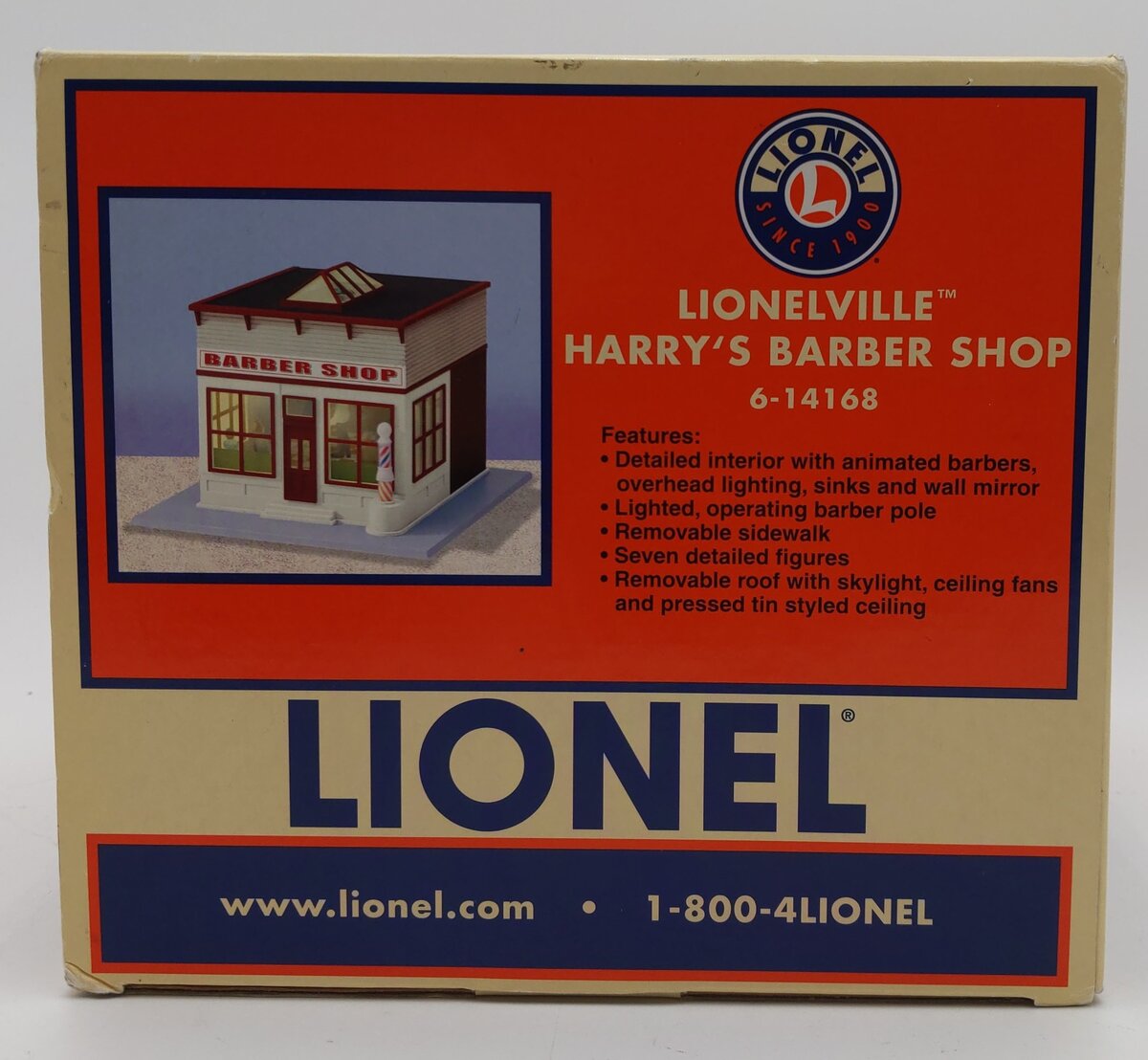 Lionel 6-14168 O Harry's Operating Barber Shop LN/Box