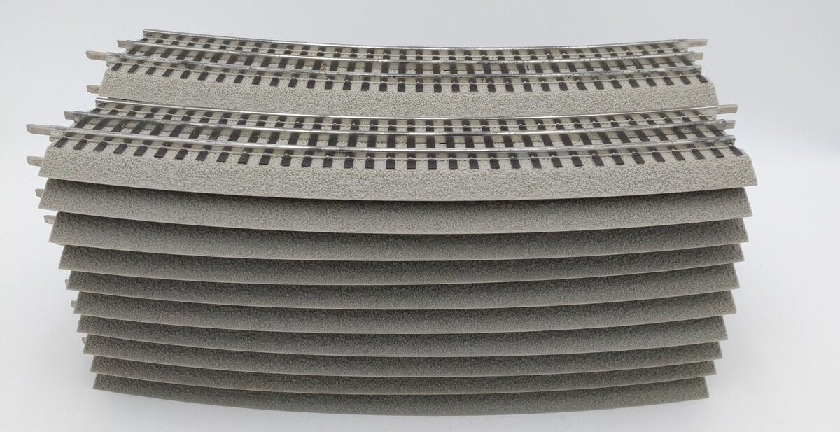 Lionel 6-12041 FasTrack O72 Curved 22.5 Degree Track (20) EX