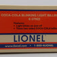 Lionel 6-37922 O Scale Coca-Cola/Coke Blinking Light Billboard LN/Box