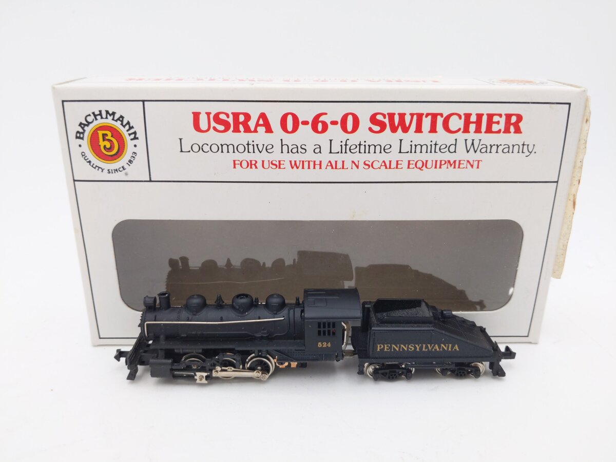 Bachmann 50564 N Pennsylvania USRA 0-6-0 Switcher w/Slope-Back Tender #324 EX/Box