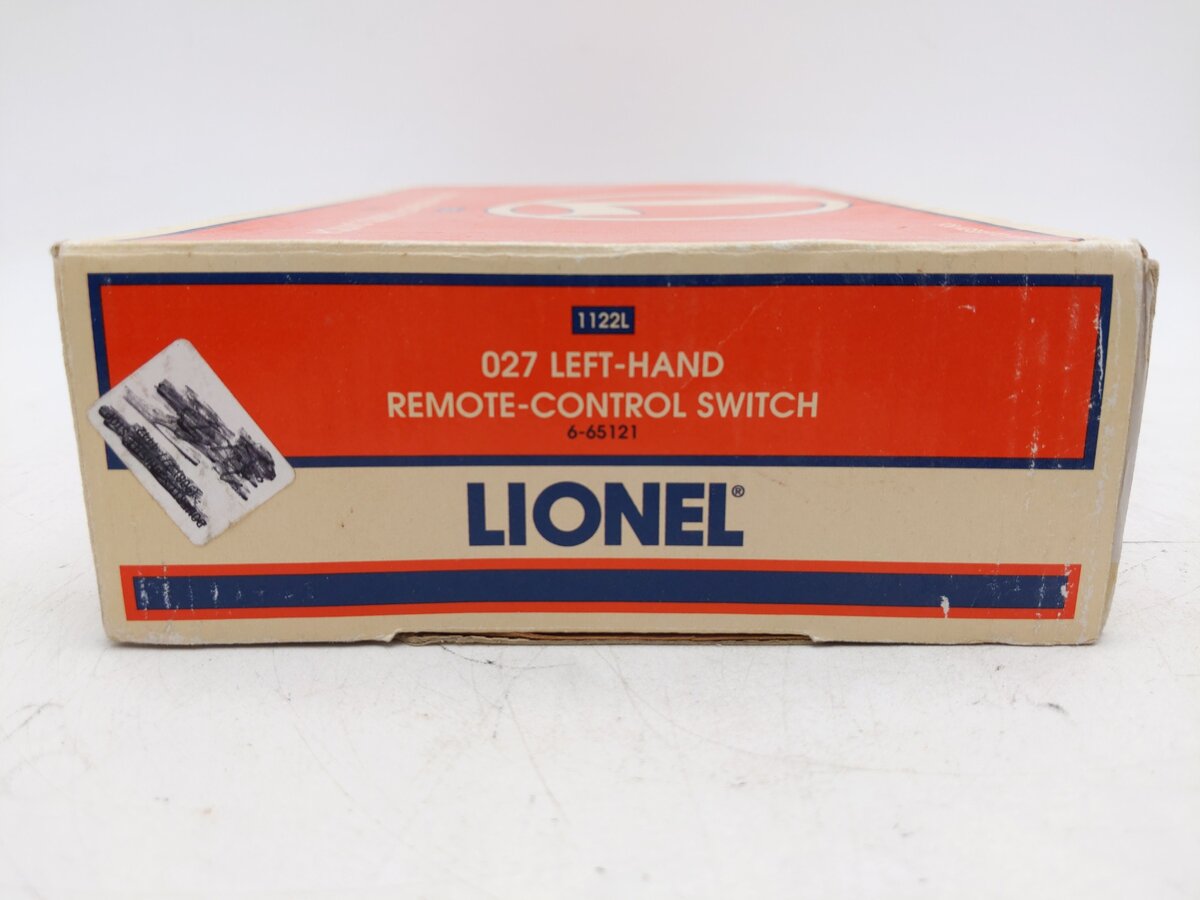 Lionel 6-65121 O 1122L 27" Left Hand Remote Control Switch Turnout EX/Box