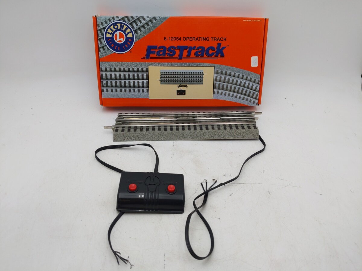 Lionel 6-12054 O Gauge FasTrack Operating Track Section EX/Box