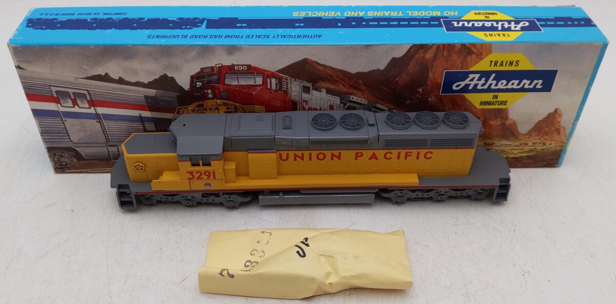 Athearn 4809 HO Union Pacific SD40-2 Snoot Diesel Locomotive #3291 EX/Box