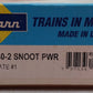 Athearn 4809 HO Union Pacific SD40-2 Snoot Diesel Locomotive #3291 EX/Box