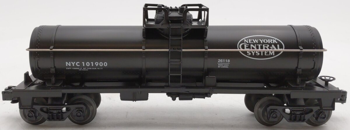 Lionel 6-26118 O Gauge New York Central Single Dome Tank Car #101900 EX/Box