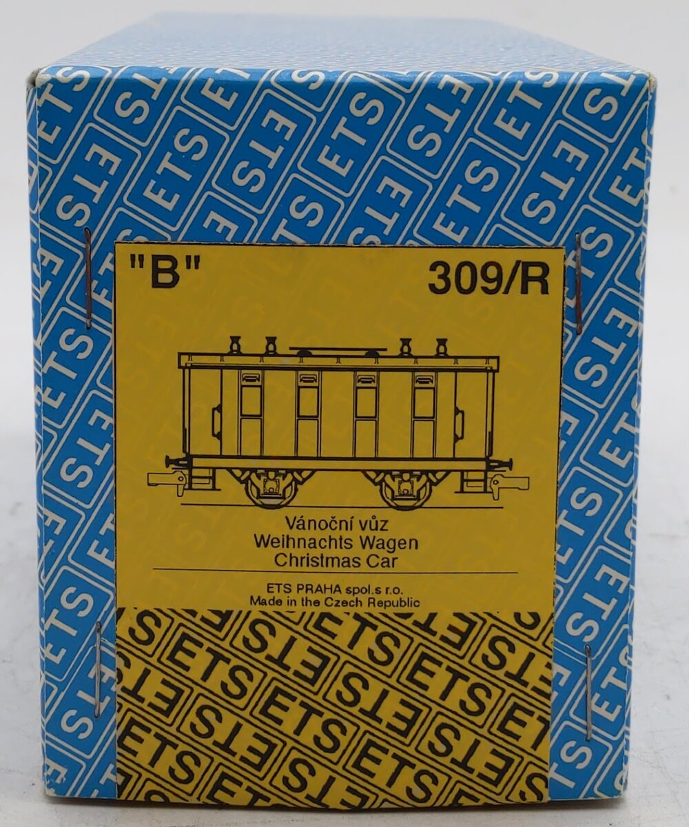 ETS 309/R O Gauge Tinplate Christmas Passenger Car EX/Box