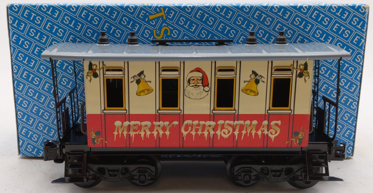 ETS 309/R O Gauge Tinplate Christmas Passenger Car EX/Box