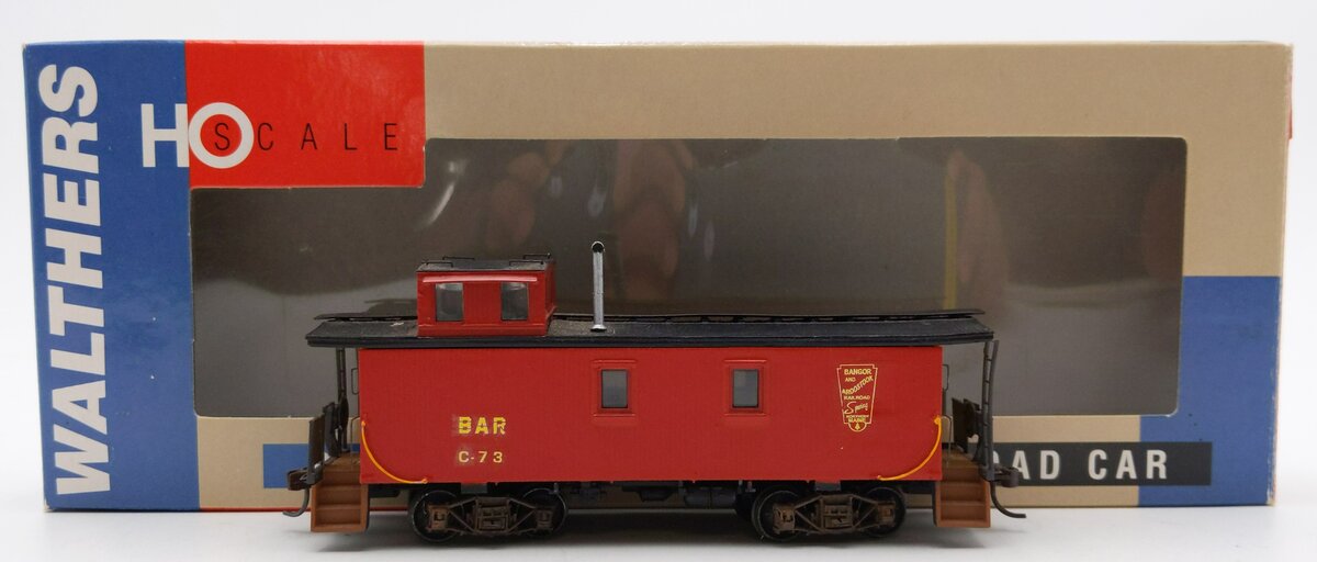 Walthers 932-7500 HO Scale Custom BAR 30' Wood Caboose w/3-Window Offset Cupola/Box