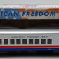 K-Line k4601-30202 O Gauge American Freedom Train 18" Aluminum Diner Car #202 EX/Box