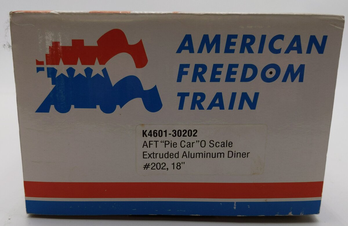 K-Line k4601-30202 O Gauge American Freedom Train 18" Aluminum Diner Car #202 EX/Box