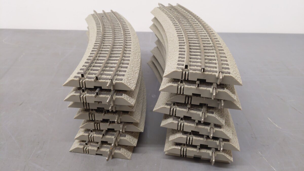 Lionel 6-12043 FasTrack O48 Curved Track (15) EX