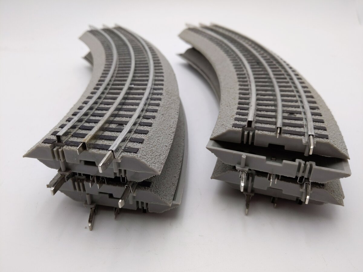 Lionel 6-12015 O FasTrack O36 45-Degree Curved Track (8) EX