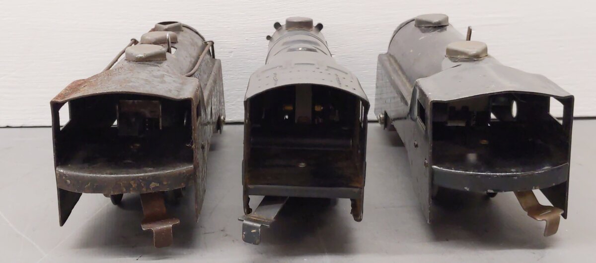 Marx Vintage O Gauge Wind Up And Steam Locomotives [3] VG