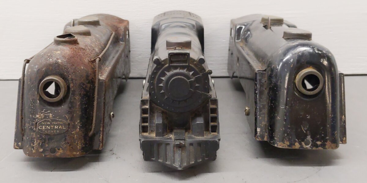 Marx Vintage O Gauge Wind Up And Steam Locomotives [3] VG