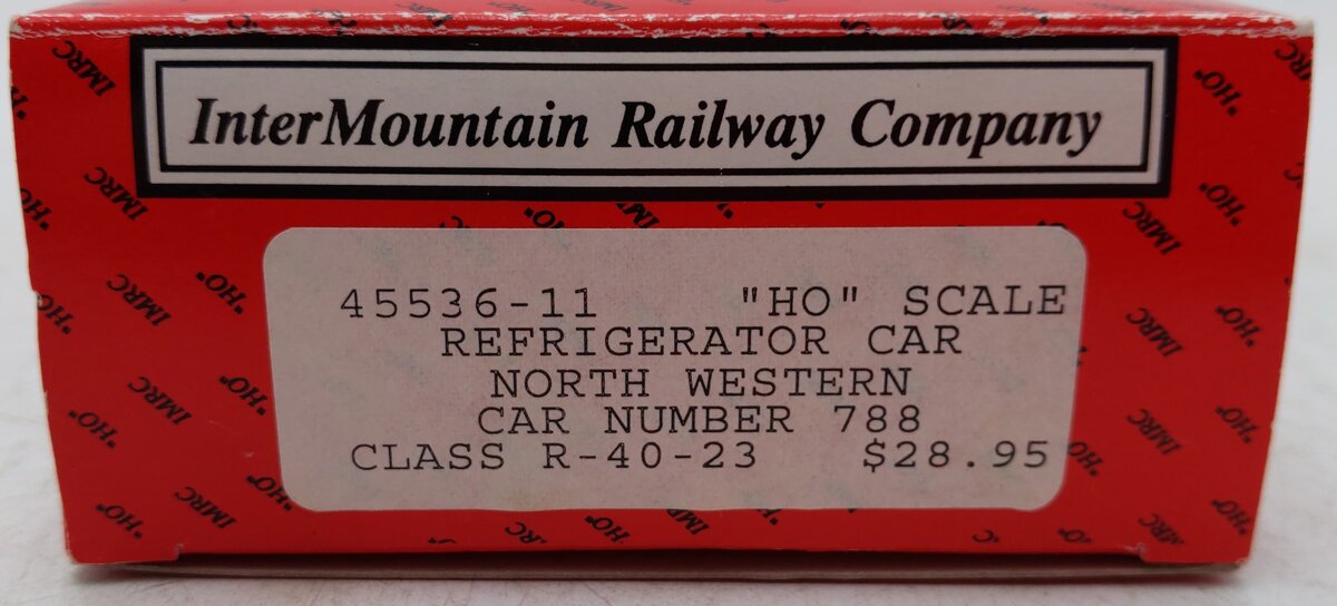 InterMountain 45536-11 HO Scale North Western Reefer Car #788 EX/Box