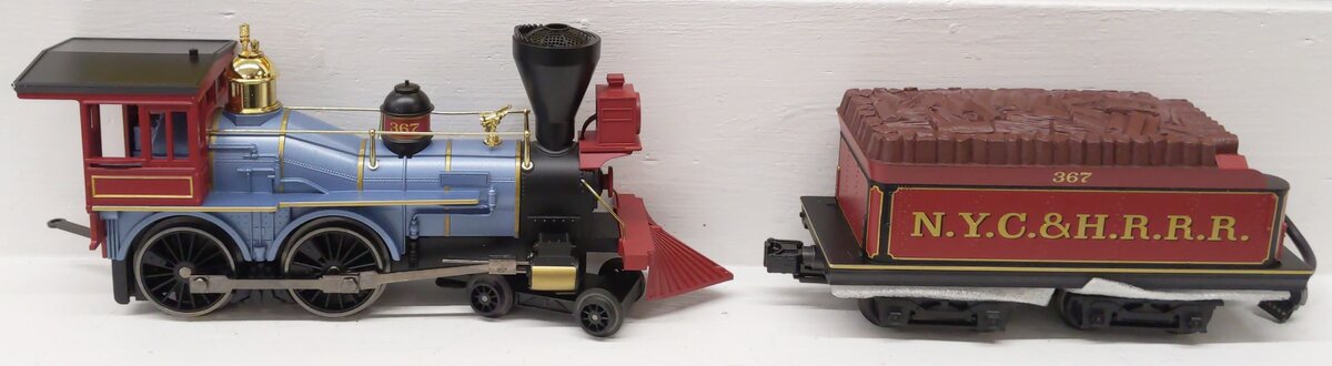 MTH 30-1343-1 NYC & HRR 4-4-0 General Steam Engine w/PS2 #367 EX/Box