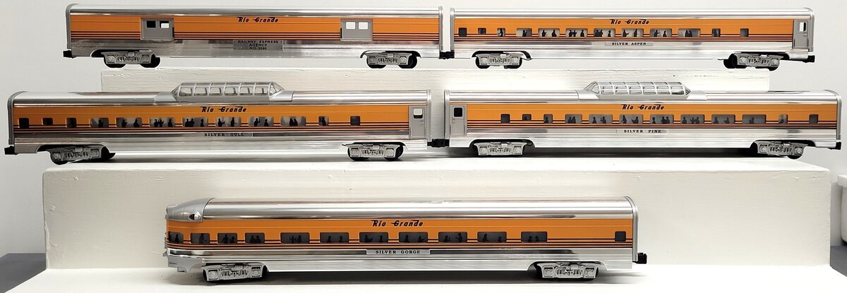 Weaver Denver & Rio Grande Western 5-Car Aluminum Passenger Car Set - 3 Rail EX/Box
