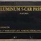 Weaver Denver & Rio Grande Western 5-Car Aluminum Passenger Car Set - 3 Rail EX/Box