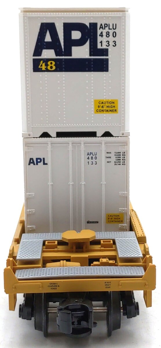 MTH 20-9501 O TTX Trailer Train Flatcar w/Husky Stack #427208 EX/Box