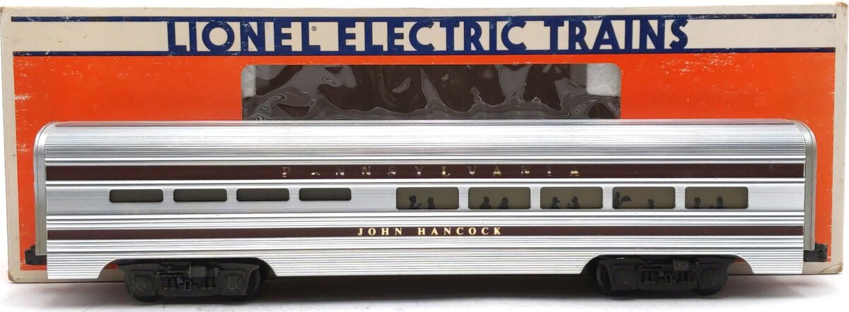Lionel 6-7208 O Gauge Pennsylvania "John Hancock" Aluminum Dining Car EX/Box